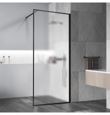 Душевая перегородка Vincea Walk-In VSW-1HP100FLB 1000x2000 черный матовый