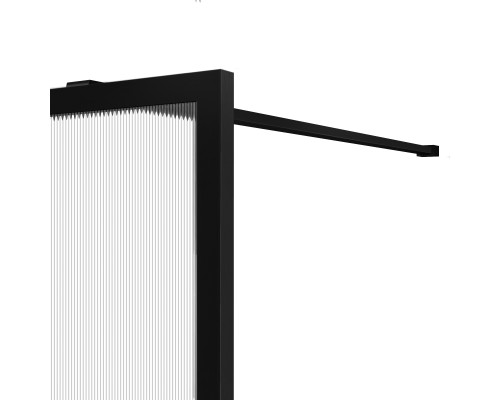 Душевая перегородка Vincea Walk-In VSW-1HP900FLB 900x2000 черный матовый