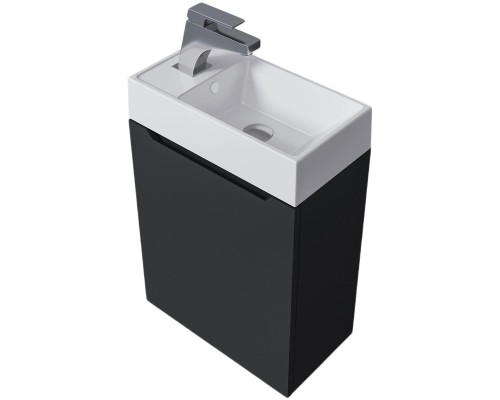 Раковина для ванной 40 см, Uperwood Classic New, белая глянцевая, с накладкой для слива