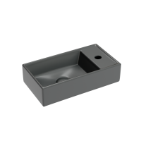 Рукомойник подвесной Ceramicanova темный антрацит матовый Element 407x217x100