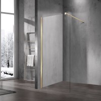 Душевая перегородка Vincea Walk-In VSW-1H700CLG 700x2000 матовый золотой