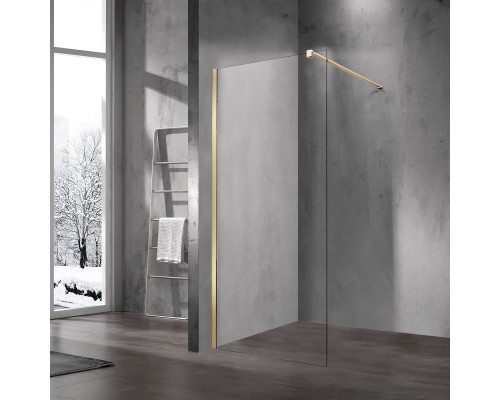 Душевая перегородка Vincea Walk-In VSW-1H600CLG 600x2000 матовый золотой