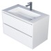 Тумба под раковину 80 см, Uperwood Next Premium, белая, 2 ящика