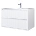 Тумба под раковину 80 см, Uperwood Next Premium, белая, 2 ящика