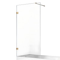 Шторка для ванны NEW TRENDY AVEXA GOLD BRUSHED 50x150 брашированное золото