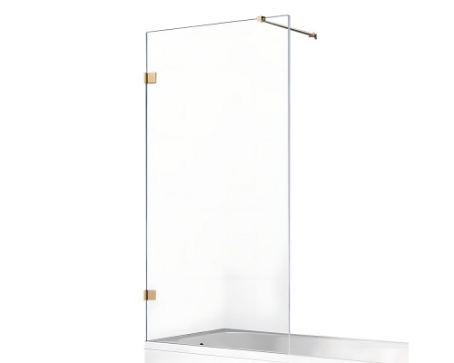Шторка для ванны NEW TRENDY AVEXA GOLD BRUSHED 50x150 брашированное золото