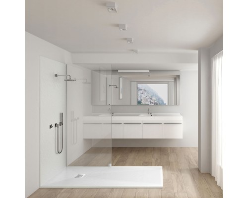 Поддон для душа из искусственного камня Vincea VST-4SR9090W 900x900x25 белый матовый