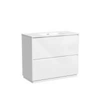 Тумба под раковину SANCOS Libra Floor напольная, 990х450х840, белый глянец LB100FW