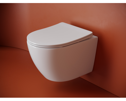 Подвесной унитаз Ceramicanova Уно (Uno) смыв Торнадо 490x360x360 белый