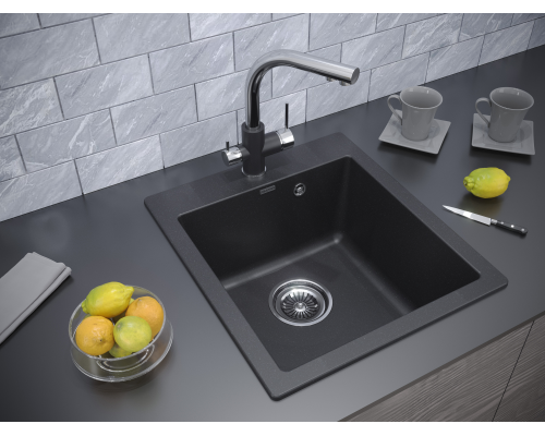 Кухонная мойка Paulmark Zemar 46 PM104651-BL Черная
