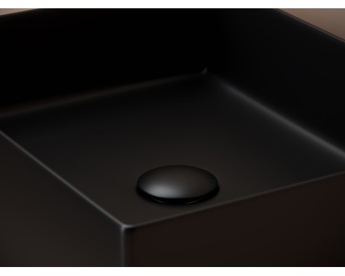 Раковина накладная Ceramicanova 361x471x130, черный матовый