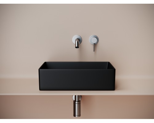 Раковина накладная Ceramicanova 361x471x130, черный матовый