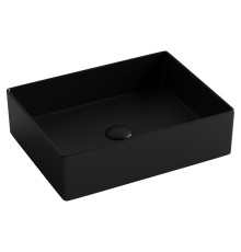 Раковина накладная Ceramicanova 361x471x130, черный матовый