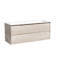 Тумба подвесная SANCOS Marmi 2.0 1195х445 c двумя ящиками , дуб галифакс MR2.0120EG