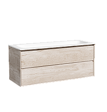 Тумба подвесная SANCOS Marmi 2.0 1195х445 c двумя ящиками , дуб галифакс MR2.0120EG
