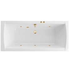 Ванна гидромассажная EXCELLENT Aquaria Lux Slim 180x80 SOFT золото