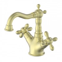 Смеситель для раковины Wonzon&Woghand, Брашированное золото