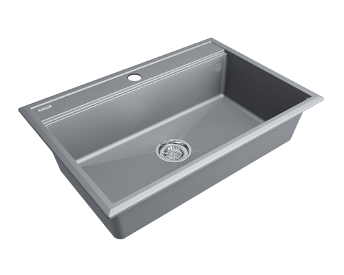 Мойка кварцевая Paulmark STEPIA-750 PM117551-GRM серый металлик 75х51