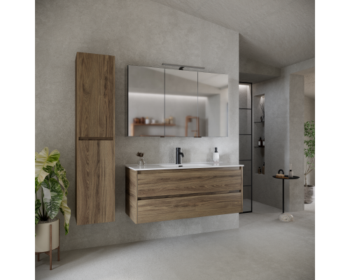 Тумба под раковину SANCOS Libra 1190х450х500, c двумя ящиками, дуб чарльстон