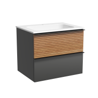 Тумба для раковины SanCos Delta 59 DL60GR Дуб красный, графит