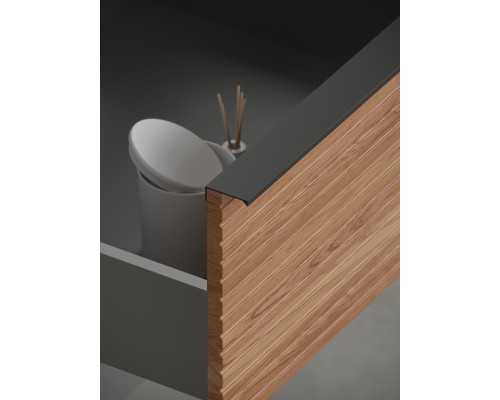 Тумба для раковины SanCos Delta 59 DL60GR Дуб красный, графит