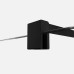 Душевое ограждение NEW TRENDY VELIO BLACK 100x200 черный
