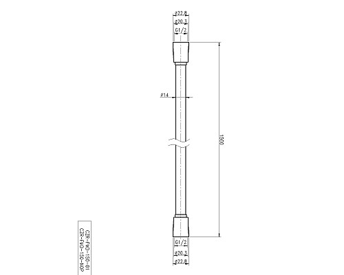 Душевой шланг Cezares CZR-FMD-150-NOP Черный матовый Душевой шланг Cezares CZR-FMD-150-NOP Черный матовый