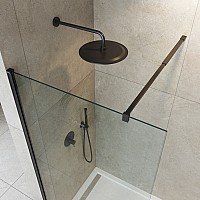 Душевая перегородка Cezares Liberta 105 LIBERTA-L-1-105-C-NERO Черный матовый