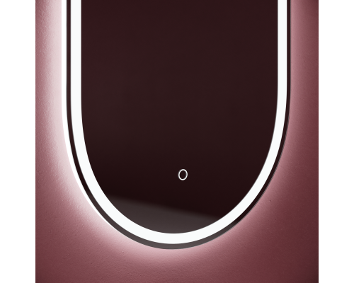 Зеркало для ванной комнаты Sancos Oval, фронтальная подсветка 550х1050 с сенсором, OV55F