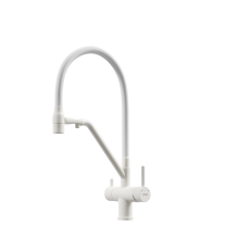Смеситель для кухни SANCOS Dora SC4003MW с подключением фильтра для воды, матовый белый