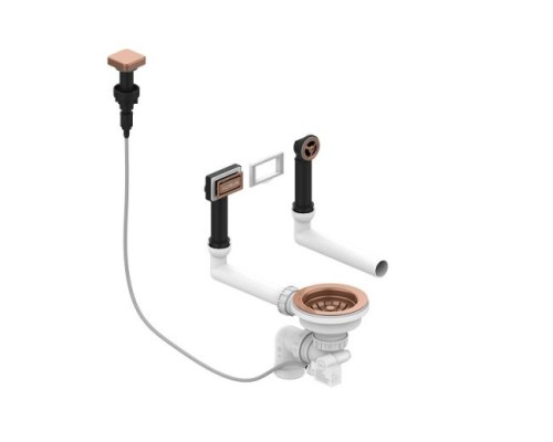 Выпуск для мойки Alveus Pop Up Copper 1144851 с рамкой и заглушкой