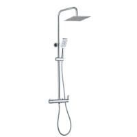 Душевая система AQG Beta, cо смесителем и верхним душем хром