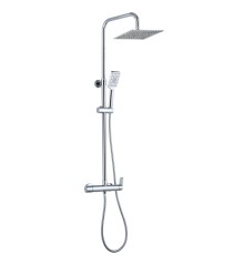 Душевая система AQG Beta, cо смесителем и верхним душем хром