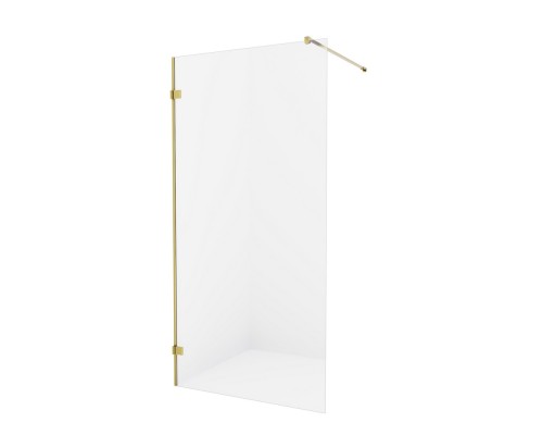 Душевое ограждение NEW TRENDY AVEXA GOLD BRUSHED 120x200 брашированное золото
