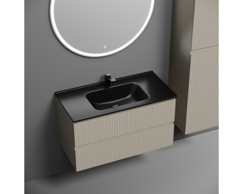 Тумба под раковину подвесная Sancos Snob T 89х44х50, с доводчиками, Beige Soft, SNT90CE