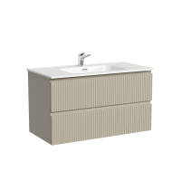 Тумба под раковину подвесная Sancos Snob T 89х44х50, с доводчиками, Beige Soft, SNT90CE