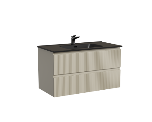 Тумба под раковину подвесная Sancos Snob T 89х44х50, с доводчиками, Beige Soft, SNT90CE