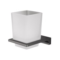 Стакан для зубных щеток с держателем Wonzon&Woghand ECLIPSE, Темный графит WW-9121-BGM