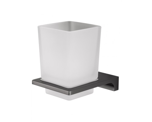 Стакан для зубных щеток с держателем Wonzon&Woghand ECLIPSE, Темный графит WW-9121-BGM