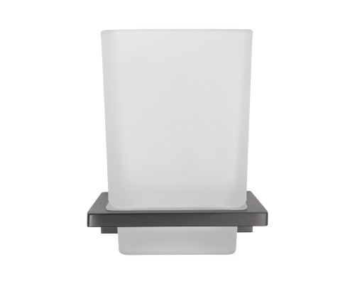 Стакан для зубных щеток с держателем Wonzon&Woghand ECLIPSE, Темный графит WW-9121-BGM