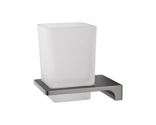 Стакан для зубных щеток с держателем Wonzon&Woghand ECLIPSE, Темный графит WW-9121-BGM