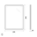 Зеркало BelBagno SPC-MAR-600-800-LED-BTN