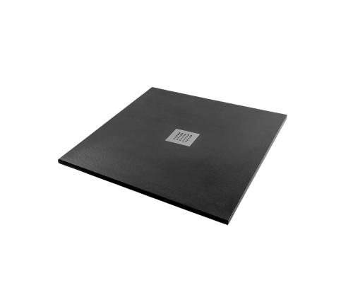 Душевой поддон, Solid 90х90 Черный матовый