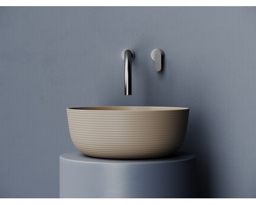 Раковина накладная Ceramicanova 356x356x135, капучино матовый