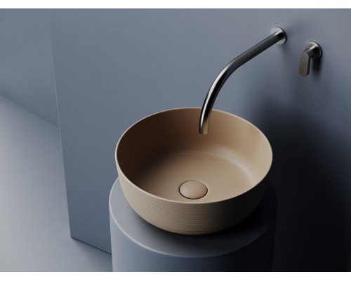 Раковина накладная Ceramicanova 356x356x135, капучино матовый