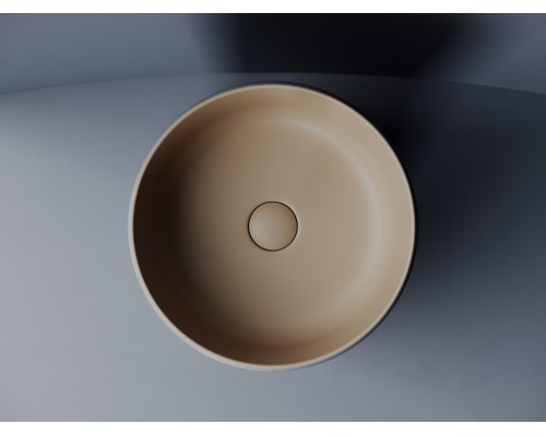 Раковина накладная Ceramicanova 356x356x135, капучино матовый