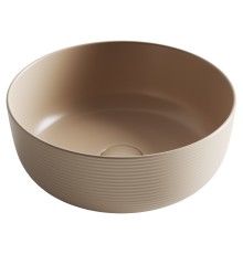 Раковина накладная Ceramicanova 356x356x135, капучино матовый