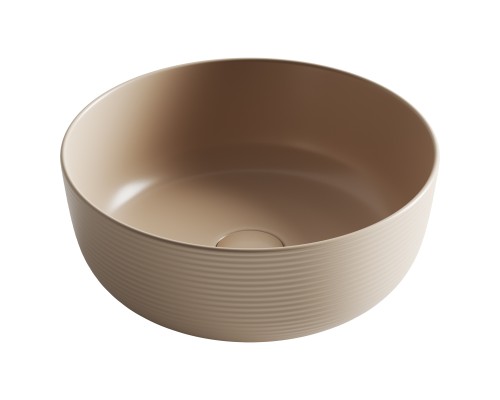 Раковина накладная Ceramicanova 356x356x135, капучино матовый