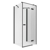 Душевое ограждение NEW TRENDY REFLEXA BLACK R 90x80x200 черный