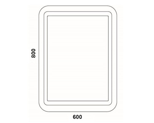 Зеркало Континент "Lucia LED" ЗЛП491